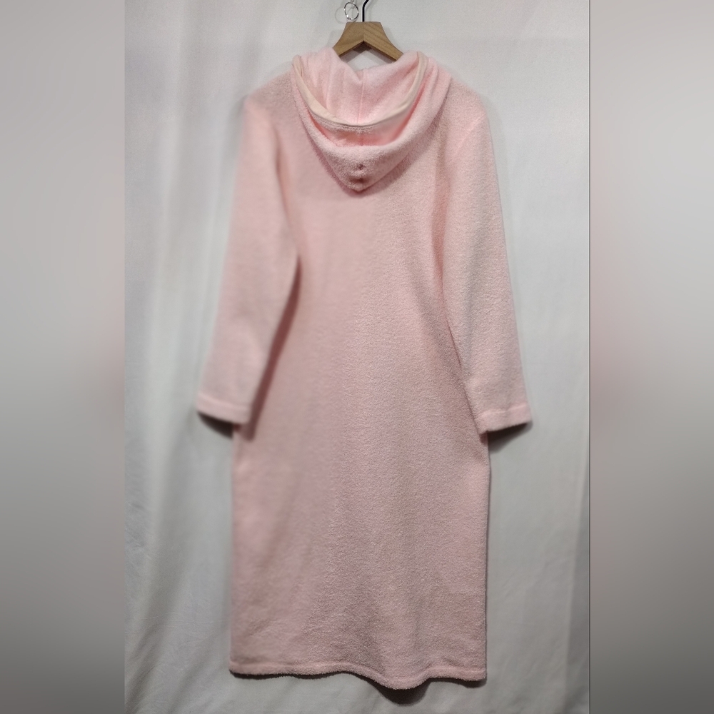 Studio Pink Fuzzy Zip-Up Hoodie Women's M Pink Cozy Comfy Warm Casual Winter - Picture 5 of 8